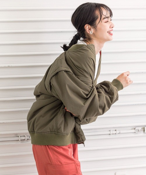 BAYFLOW 【袖が外せる2way】トランスフォームMA-1 BAYFLOW（ベイフロー）の「【袖が外せる2way】トランスフォーム