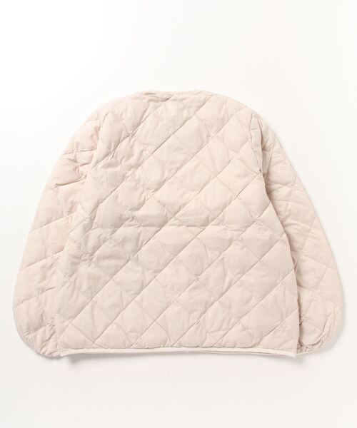 GYMPHLEX(ジムフレックス)の「GYMPHLEX/ジムフレックス キルトダウンパフスリーブジャケット QUILT DOWN PUFFSLEEVE JACKET A0432 NYM(ノーカラージャケット・レディース・ブラック/ホワイト系その他4・14)」の9枚目の写真