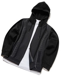 MEN'S BIGI | ニットコンビパーカ(パーカー)