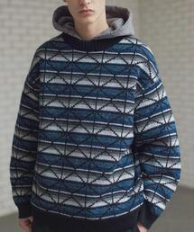 ＜PENDLETON × monkey time＞ ヴィンテージ パターン クルーネック ニット