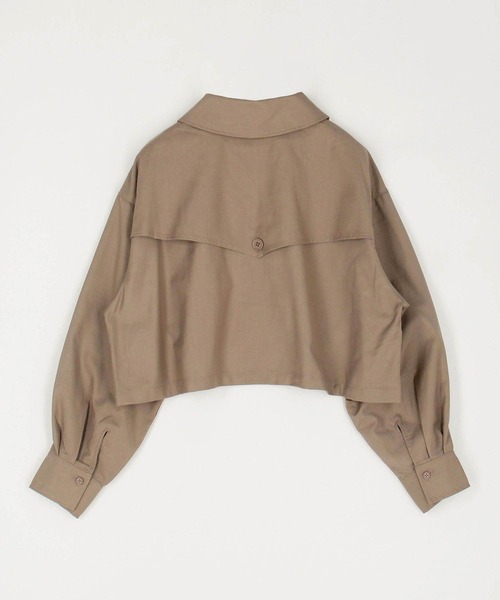 179/WG（イチナナキュウダブルジー）の「フラットカラーショートジャケット（その他アウター・レディース・ベージュ/グレー/ブラック・MEDIUM）」の4枚目の写真