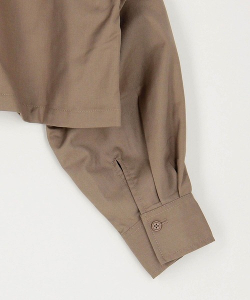 179/WG（イチナナキュウダブルジー）の「フラットカラーショートジャケット（その他アウター・レディース・ベージュ/グレー/ブラック・MEDIUM）」の7枚目の写真