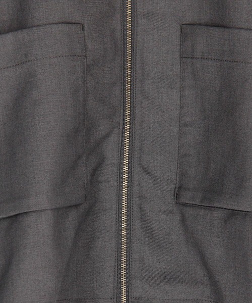 179/WG（イチナナキュウダブルジー）の「フラットカラーショートジャケット（その他アウター・レディース・ベージュ/グレー/ブラック・MEDIUM）」の11枚目の写真