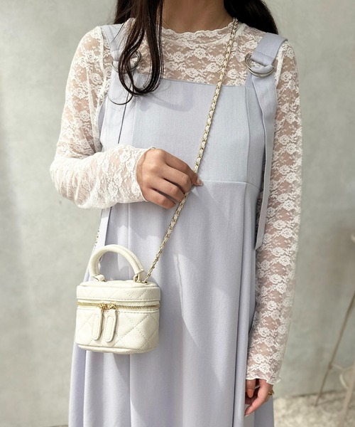 apres jour(アプレジュール)の「【apres jour×ARIAZ】ミニキルティングショルダー(ショルダーバッグ・レディース・ブラック/ホワイト・FREE)」の6枚目の写真
