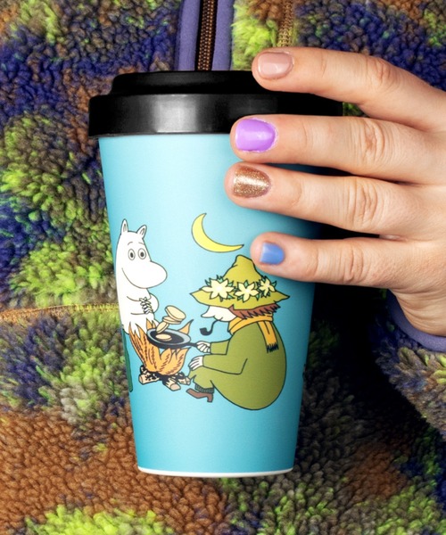 MOOMIN（ムーミン）の「MOOMIN / ムーミン 450ml 生分解性 マグカップ タンブラー 持ち運び 水筒 NBJ（グラス/マグカップ/タンブラー・レディース・ピンク/ブルー/ライトピンク/グリーン/レッド/ライトグリーン/サックスブルー/ネイビー/イエロー/グレー/ブルー系その他/ライトパープル・FREE）」の7枚目の写真