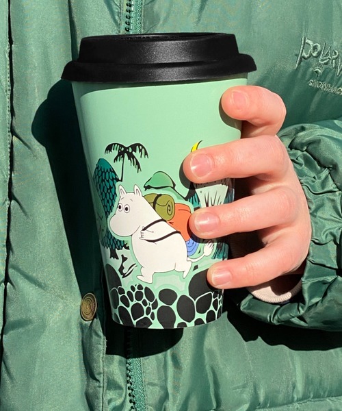 MOOMIN（ムーミン）の「MOOMIN / ムーミン 450ml 生分解性 マグカップ タンブラー 持ち運び 水筒 NBJ（グラス/マグカップ/タンブラー・レディース・ピンク/ブルー/ライトピンク/グリーン/レッド/ライトグリーン/サックスブルー/ネイビー/イエロー/グレー/ブルー系その他/ライトパープル・FREE）」の15枚目の写真