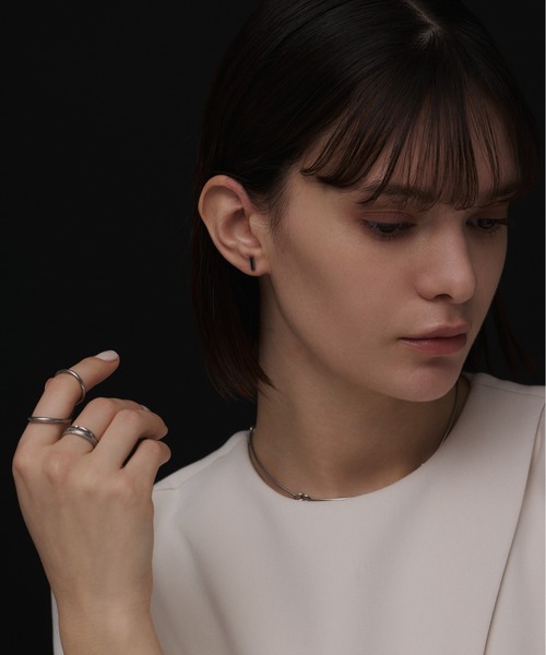 CENE（セネ）の「【CENE】セネ/ボックスピアス（ピアス（両耳用）・レディース・ゴールド/シルバー・FREE）」の5枚目の写真