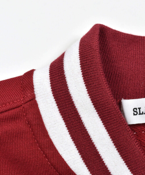 SLAP SLIP（スラップスリップ）の「相良刺しゅうワッペン付スタジャン(80~130cm)（スタジャン・キッズ・ブルー/レッド・110cm/90cm/80ｃｍ/120cm/130cm/100cm）」の7枚目の写真