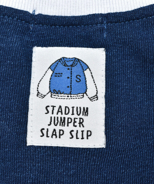 SLAP SLIP（スラップスリップ）の「相良刺しゅうワッペン付スタジャン(80~130cm)（スタジャン・キッズ・ブルー/レッド・110cm/90cm/80ｃｍ/120cm/130cm/100cm）」の20枚目の写真