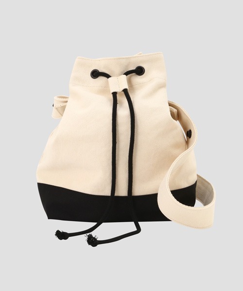 MHL.（エムエイチエル）の「COTTON CANVAS（ショルダーバッグ・レディース・ホワイト系その他2/ブラック・FREE）」の5枚目の写真