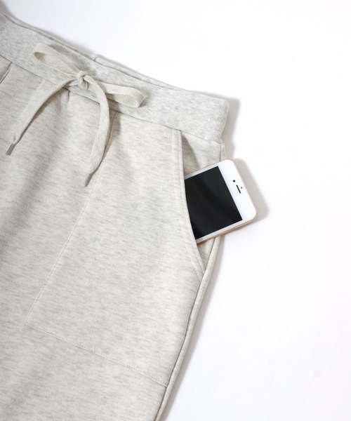 Salong hameu（サロン ハミュー）の「裏起毛スウェットスカート レディース/ベイカーポケット  ロングスカート（スカート・レディース・グレー/ホワイト系その他/ブラック/モカ・M/L）」の12枚目の写真