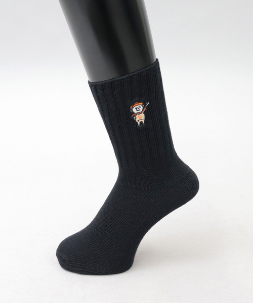UNIVERSAL OVERALL(ユニバーサルオーバーオール)の「ウィンディー刺繍 リブクルーソックス(ソックス/靴下・メンズ・オレンジ/ブラック/ホワイト・FREE)」の10枚目の写真