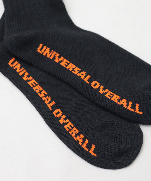 UNIVERSAL OVERALL(ユニバーサルオーバーオール)の「ウィンディー刺繍 リブクルーソックス(ソックス/靴下・メンズ・オレンジ/ブラック/ホワイト・FREE)」の11枚目の写真