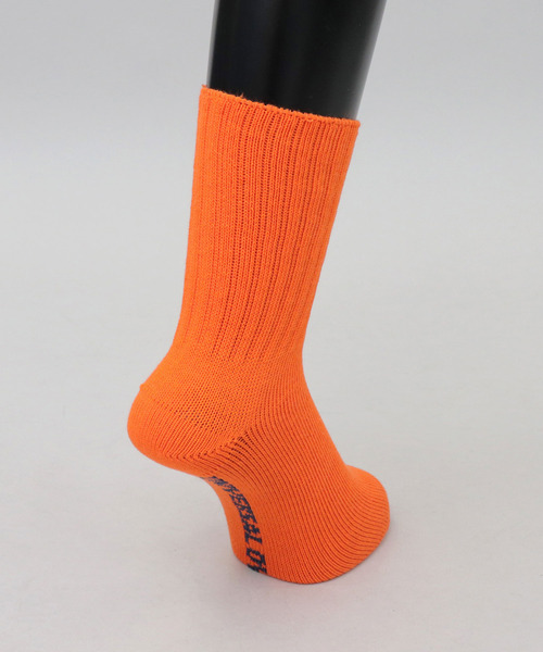 UNIVERSAL OVERALL(ユニバーサルオーバーオール)の「ウィンディー刺繍 リブクルーソックス(ソックス/靴下・メンズ・オレンジ/ブラック/ホワイト・FREE)」の15枚目の写真