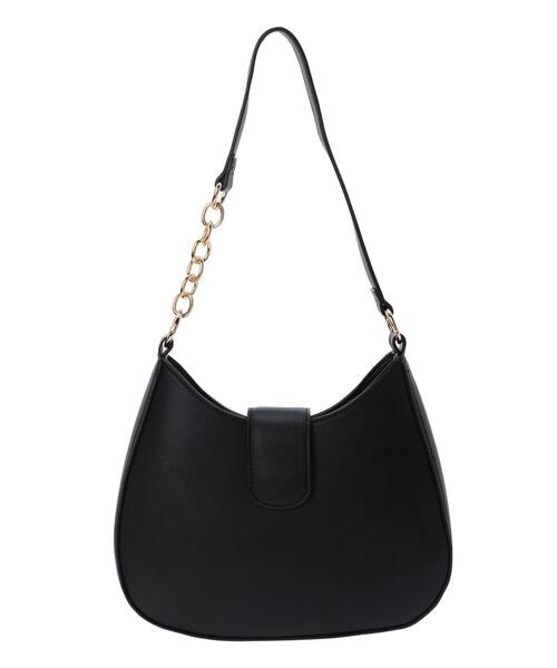 Te chichi（テチチ）の「チェーン×ハーフムーンショルダーバッグ（ハンドバッグ・レディース・ブラック/キャメル・F）」の2枚目の写真