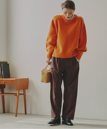 N.（N. Natural Beauty Basic） | 【S Size Line】◆ムジハイウエストスラックスワイドパンツ(スラックス)