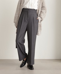 N.（N. Natural Beauty Basic） | 【川津明日香さん着用】【S Size Line】◆ムジハイウエストスラックスワイドパンツ(スラックス)