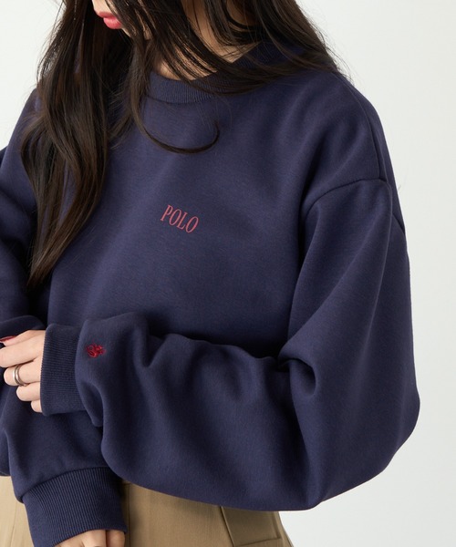 POLO BCS(ポロ ビーシーエス)の「【POLO BCS】ロイヤルスウェット Mini POLO crew neck Classical sweat ミニポロ(スウェット・レディース・ブラック/ホワイト/ネイビー/ホワイト系その他2/ブラック系その他2/ネイビー系2/グリーン・L/XL/S/M/XS)」の1枚目の写真