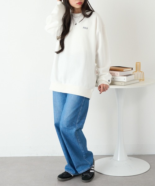 POLO BCS(ポロ ビーシーエス)の「【POLO BCS】ロイヤルスウェット Mini POLO crew neck Classical sweat ミニポロ(スウェット・レディース・ブラック/ホワイト/ネイビー/ホワイト系その他2/ブラック系その他2/ネイビー系2/グリーン・L/XL/S/M/XS)」の12枚目の写真