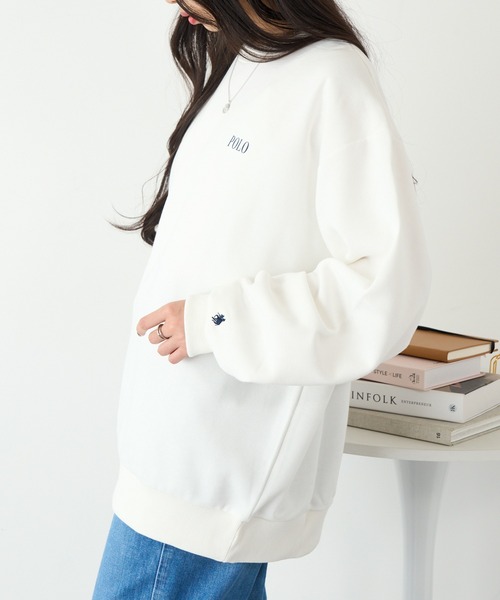 POLO BCS(ポロ ビーシーエス)の「【POLO BCS】ロイヤルスウェット Mini POLO crew neck Classical sweat ミニポロ(スウェット・レディース・ブラック/ホワイト/ネイビー/ホワイト系その他2/ブラック系その他2/ネイビー系2/グリーン・L/XL/S/M/XS)」の10枚目の写真