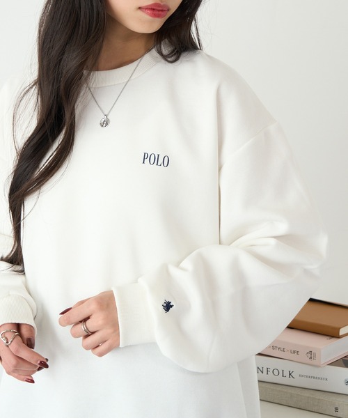 POLO BCS(ポロ ビーシーエス)の「【POLO BCS】ロイヤルスウェット Mini POLO crew neck Classical sweat ミニポロ(スウェット・レディース・ブラック/ホワイト/ネイビー/ホワイト系その他2/ブラック系その他2/ネイビー系2/グリーン・L/XL/S/M/XS)」の8枚目の写真
