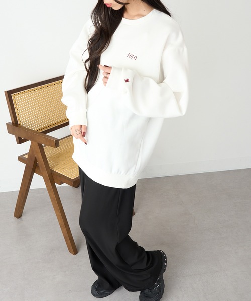 POLO BCS(ポロ ビーシーエス)の「【POLO BCS】ロイヤルスウェット Mini POLO crew neck Classical sweat ミニポロ(スウェット・レディース・ブラック/ホワイト/ネイビー/ホワイト系その他2/ブラック系その他2/ネイビー系2/グリーン・L/XL/S/M/XS)」の17枚目の写真