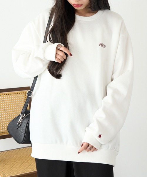 POLO BCS(ポロ ビーシーエス)の「【POLO BCS】ロイヤルスウェット Mini POLO crew neck Classical sweat ミニポロ(スウェット・レディース・ブラック/ホワイト/ネイビー/ホワイト系その他2/ブラック系その他2/ネイビー系2/グリーン・L/XL/S/M/XS)」の15枚目の写真