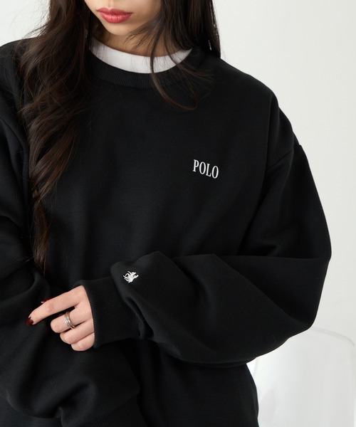 POLO BCS(ポロ ビーシーエス)の「【POLO BCS】ロイヤルスウェット Mini POLO crew neck Classical sweat ミニポロ(スウェット・レディース・ブラック/ホワイト/ネイビー/ホワイト系その他2/ブラック系その他2/ネイビー系2/グリーン・L/XL/S/M/XS)」の20枚目の写真