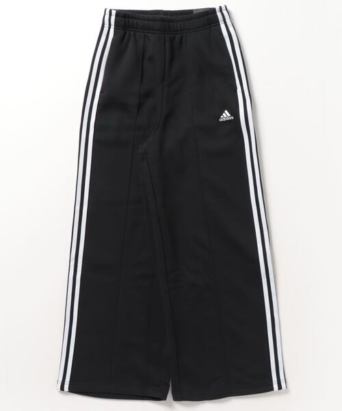 adidas(アディダス)の「【別注】アディダス adidas アルペン スリーストライプス レギュラーフィット フリース ワイドスウェットパンツ 限定コラボ(スウェットパンツ・レディース・ブラック/ベージュ・XL/M/S/L)」の1枚目の写真