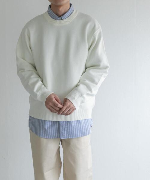 FORK&SPOON(フォークアンドスプーン)の「FORK&SPOON Winona Knits プルオーバー(ニット/セーター・メンズ・ブラウン系その他/ネイビー/ホワイト系その他・4/5)」の9枚目の写真