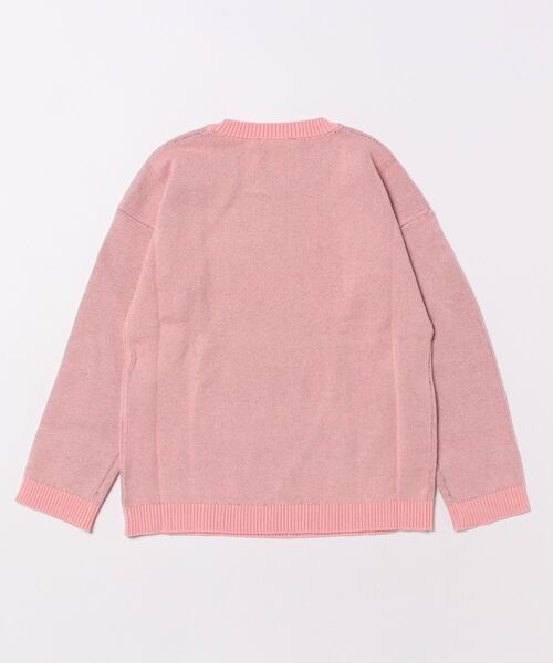 BENETTON (UNITED COLORS OF BENETTON)(ベネトンユナイテッドカラーズオブベネトン)の「キッズうさぎモチーフクルーネックニット・セーターB(ニット/セーター・キッズ・ピンク/レッド・98/90/116/82/104/X-SMALL)」の3枚目の写真