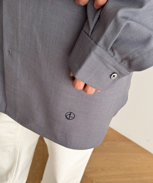 CANAL JEAN（キャナルジーン）の「RCW BLUE LABEL　ブロードシャツ（シャツ/ブラウス・レディース・ネイビー・ONE SIZE）」の5枚目の写真