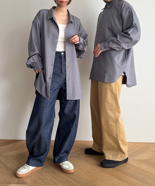 CANAL JEAN（キャナルジーン）の「RCW BLUE LABEL　ブロードシャツ（シャツ/ブラウス・レディース・ネイビー・ONE SIZE）」の9枚目の写真