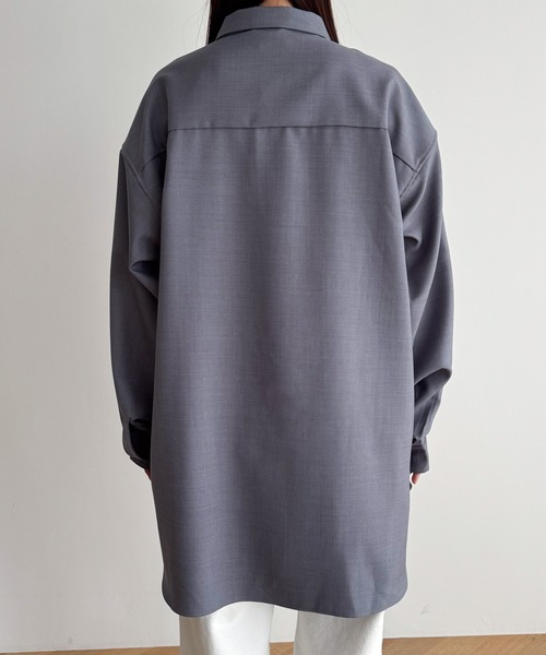 CANAL JEAN（キャナルジーン）の「RCW BLUE LABEL　ブロードシャツ（シャツ/ブラウス・レディース・ネイビー・ONE SIZE）」の15枚目の写真