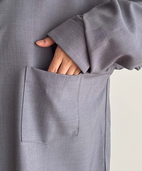 CANAL JEAN（キャナルジーン）の「RCW BLUE LABEL　ブロードシャツ（シャツ/ブラウス・レディース・ネイビー・ONE SIZE）」の17枚目の写真