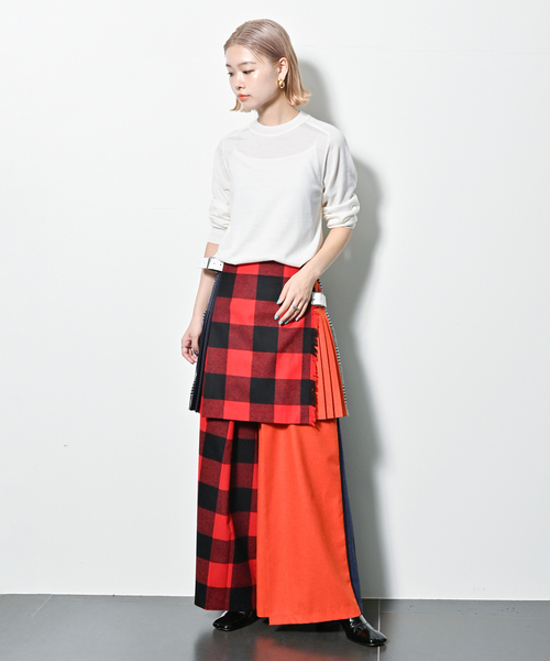 O'NEIL of DUBLIN（オニールオブダブリン）の「【O'neil of Dublin】別注 PATCHWORK GAUCHO パンツ[OR]（その他パンツ・レディース・オレンジ・10）」の5枚目の写真