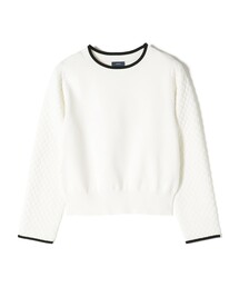 SHIPS | 〈手洗い可能〉キルティング ニット コンビ プルオーバー(ニット/セーター)