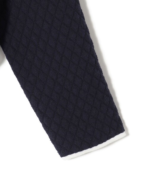 SHIPS（シップス）の「〈手洗い可能〉キルティング ニット コンビ プルオーバー（ニット/セーター・レディース・ネイビー/オフホワイト・ONE SIZE）」の5枚目の写真