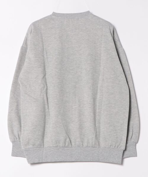 anap mimpi（アナップミンピ）の「カレッジ ロゴ サガラ刺繍 裏起毛 BIGシルエット スウェット（スウェット・レディース・グレー/ネイビー・FREE）」の11枚目の写真
