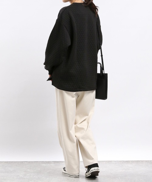 GLOBAL WORK Smile Seed Store（グローバルワーク スマイルシードストア）の「デニム起毛タックテーパードパンツ/973167（デニムパンツ・レディース・アイボリー/ブルー系その他5/スカイブルー/ブラック・LARGE/MEDIUM/SMALL/X-LARGE）」の7枚目の写真