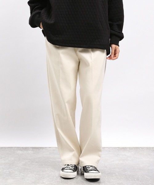 GLOBAL WORK Smile Seed Store（グローバルワーク スマイルシードストア）の「デニム起毛タックテーパードパンツ/973167（デニムパンツ・レディース・アイボリー/ブルー系その他5/スカイブルー/ブラック・LARGE/MEDIUM/SMALL/X-LARGE）」の8枚目の写真