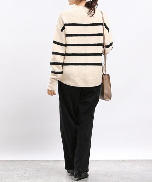 GLOBAL WORK Smile Seed Store（グローバルワーク スマイルシードストア）の「デニム起毛タックテーパードパンツ/973167（デニムパンツ・レディース・アイボリー/ブルー系その他5/スカイブルー/ブラック・LARGE/MEDIUM/SMALL/X-LARGE）」の12枚目の写真