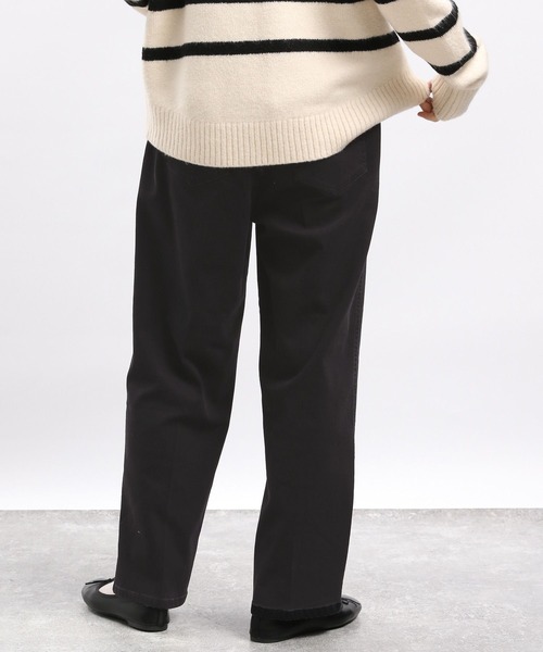 GLOBAL WORK Smile Seed Store（グローバルワーク スマイルシードストア）の「デニム起毛タックテーパードパンツ/973167（デニムパンツ・レディース・アイボリー/ブルー系その他5/スカイブルー/ブラック・LARGE/MEDIUM/SMALL/X-LARGE）」の14枚目の写真