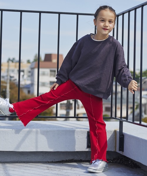 BIG FIELD（ビッグフィールド）の「キルトトレーナー（80～150cm）（スウェット・キッズ・ブラウン/パープル/チャコール/グリーン/杢グレー・120/80/150/140/130/90/110/100/95）」の16枚目の写真