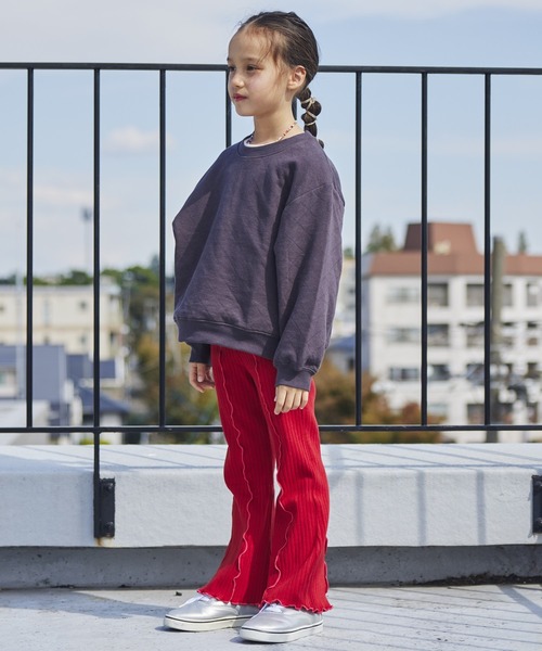 BIG FIELD（ビッグフィールド）の「キルトトレーナー（80～150cm）（スウェット・キッズ・ブラウン/パープル/チャコール/グリーン/杢グレー・120/80/150/140/130/90/110/100/95）」の18枚目の写真