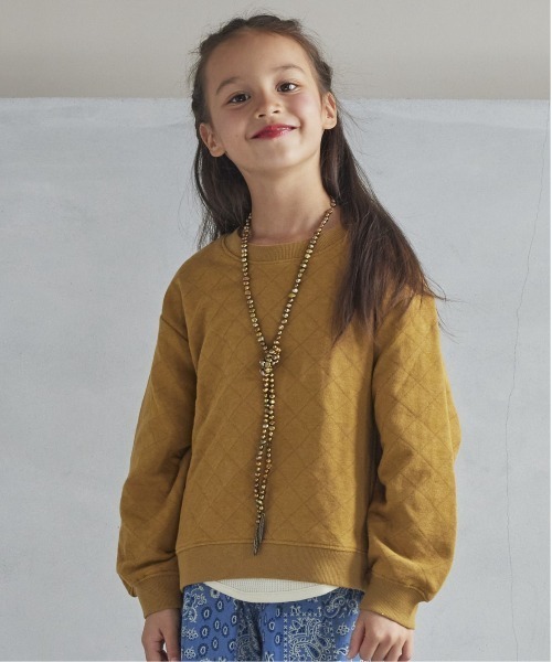 BIG FIELD（ビッグフィールド）の「キルトトレーナー（80～150cm）（スウェット・キッズ・ブラウン/パープル/チャコール/グリーン/杢グレー・120/80/150/140/130/90/110/100/95）」の8枚目の写真