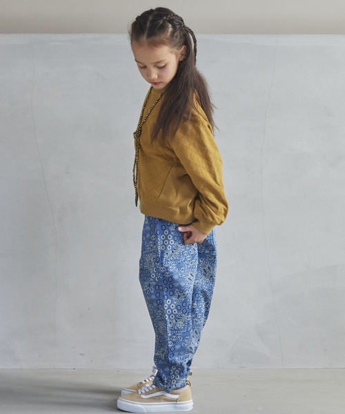 BIG FIELD（ビッグフィールド）の「キルトトレーナー（80～150cm）（スウェット・キッズ・ブラウン/パープル/チャコール/グリーン/杢グレー・120/80/150/140/130/90/110/100/95）」の12枚目の写真