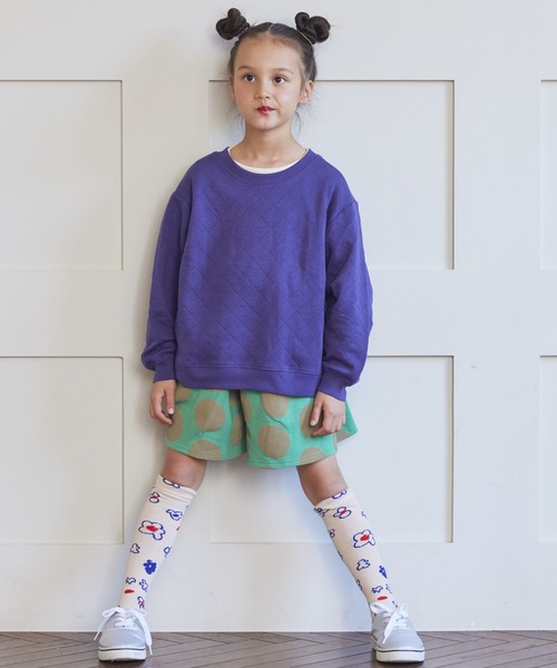 BIG FIELD（ビッグフィールド）の「キルトトレーナー（80～150cm）（スウェット・キッズ・ブラウン/パープル/チャコール/グリーン/杢グレー・120/80/150/140/130/90/110/100/95）」の22枚目の写真