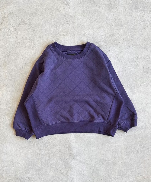 BIG FIELD（ビッグフィールド）の「キルトトレーナー（80～150cm）（スウェット・キッズ・ブラウン/パープル/チャコール/グリーン/杢グレー・120/80/150/140/130/90/110/100/95）」の19枚目の写真