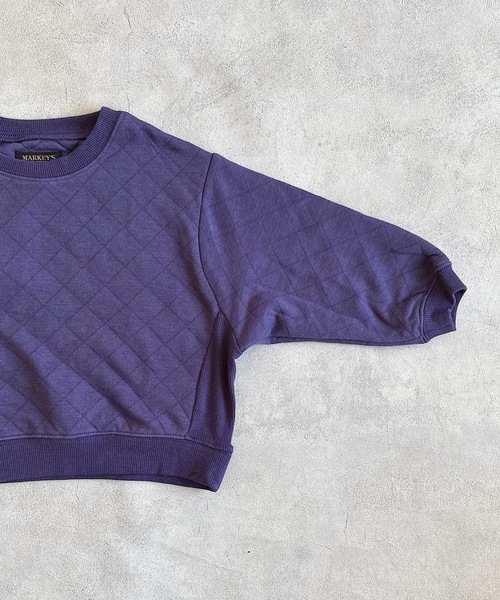 BIG FIELD（ビッグフィールド）の「キルトトレーナー（80～150cm）（スウェット・キッズ・ブラウン/パープル/チャコール/グリーン/杢グレー・120/80/150/140/130/90/110/100/95）」の20枚目の写真